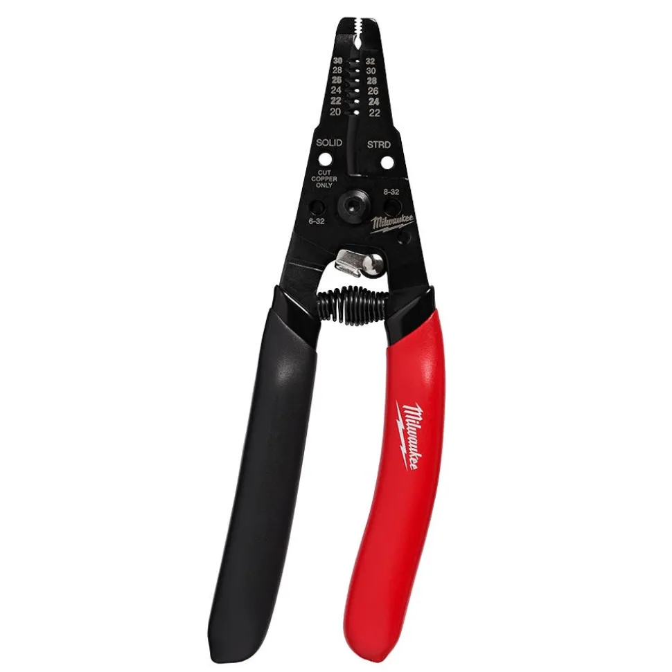 Milwaukee 20-32 AWG Low Voltage Dipped Grip Wire Stripper & Cutter 48-22-3080
