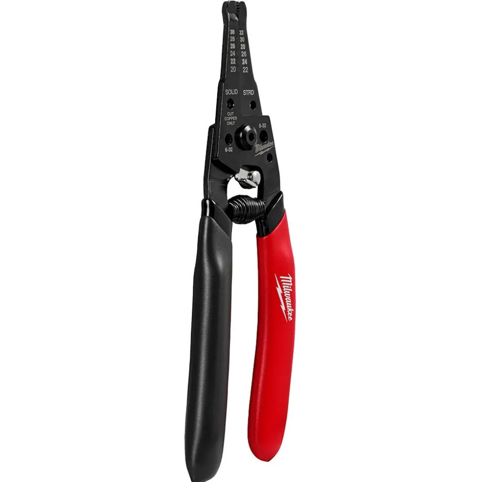 Milwaukee 20-32 AWG Low Voltage Dipped Grip Wire Stripper & Cutter 48-22-3080