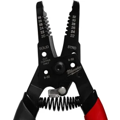 Milwaukee 20-32 AWG Low Voltage Dipped Grip Wire Stripper & Cutter 48-22-3080