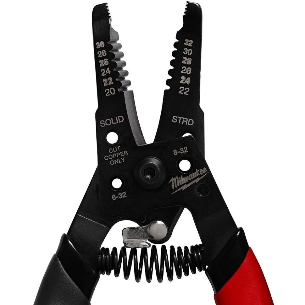 Milwaukee 20-32 AWG Low Voltage Dipped Grip Wire Stripper & Cutter 48-22-3080