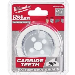 Milwaukee 2-1/4" Carbide Teeth Hole Dozer Hole Saw 49-56-0724