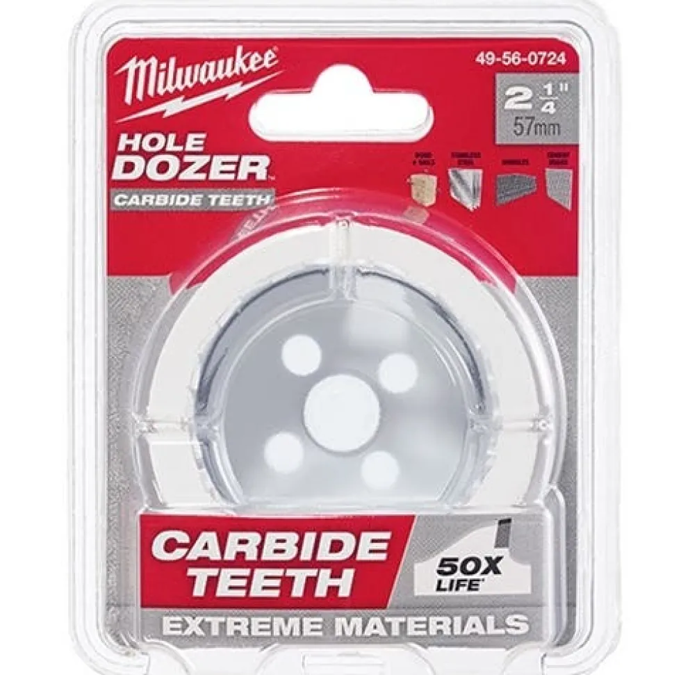 Milwaukee 2-1/4" Carbide Teeth Hole Dozer Hole Saw 49-56-0724