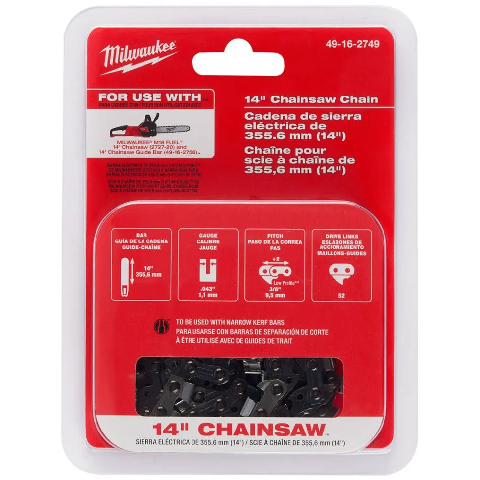 Milwaukee 14" Chainsaw Chain 49-16-2749