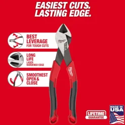 Milwaukee 7" Diagonal Comfort Grip Cutting Pliers (USA) MT557