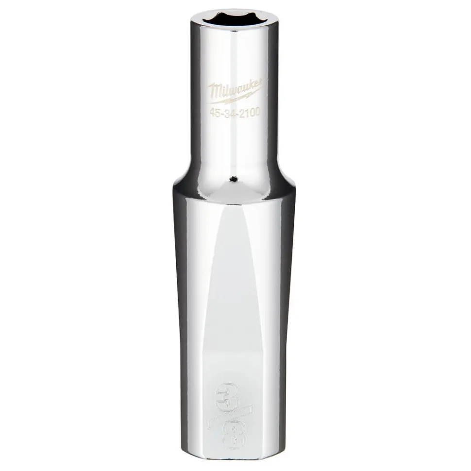 Milwaukee 1/2" Drive 3/8" Deep 6-Point Chrome Socket 45-34-2100