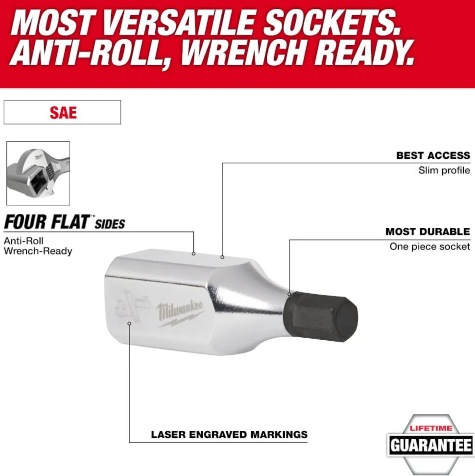 Milwaukee 3/8" Drive 7/32" Hex Bit Socket 45-34-1044