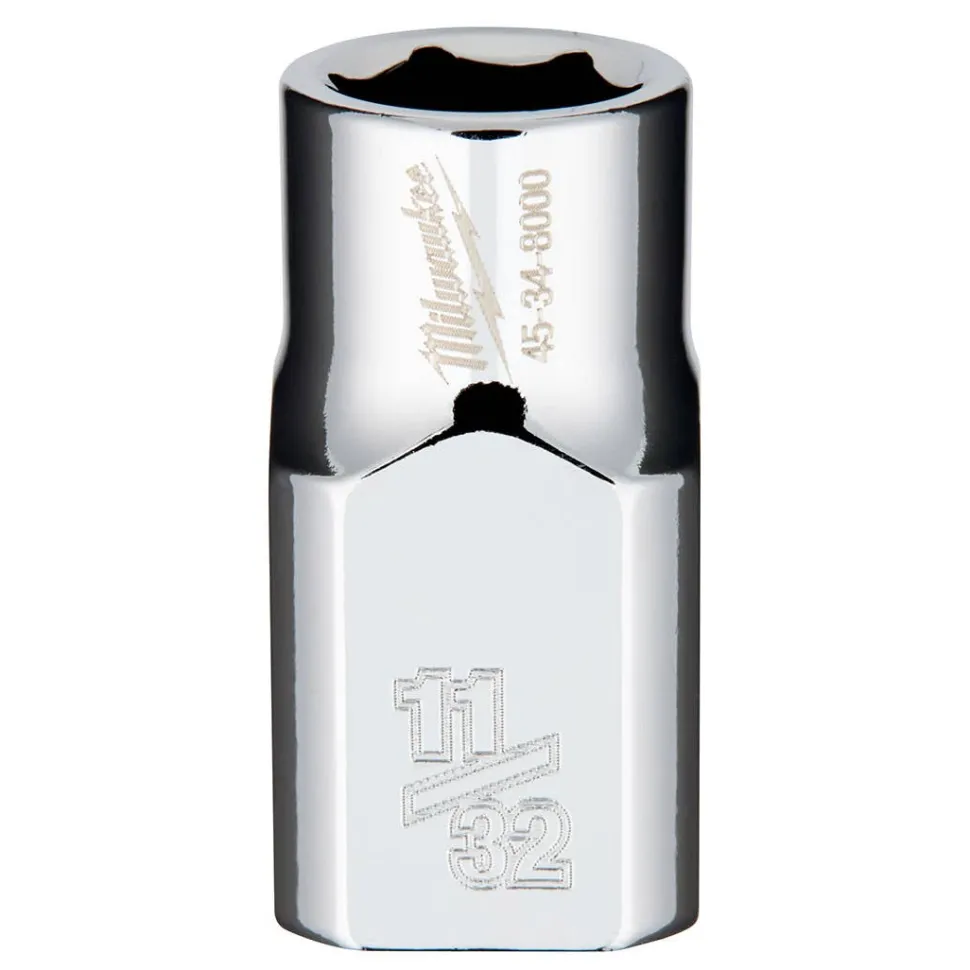 Milwaukee 3/8" Drive 11/32" Standard 6-Point Chrome Socket 45-34-8000