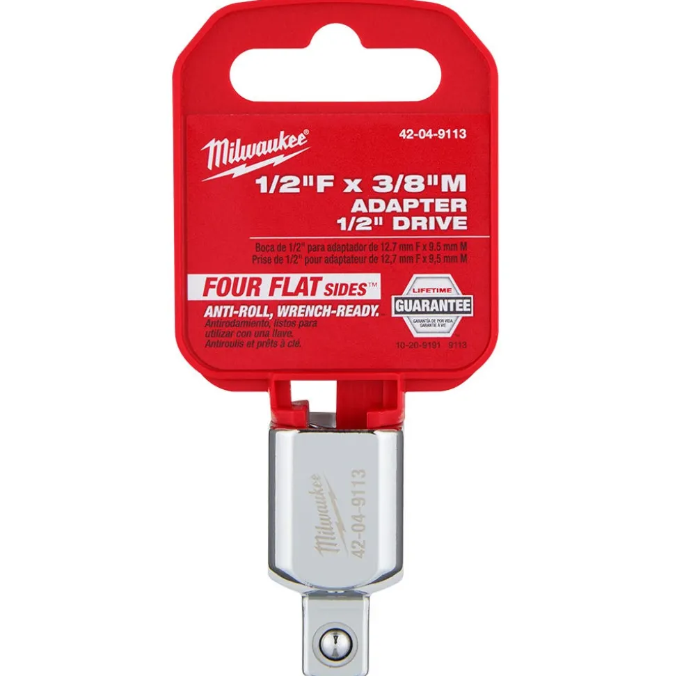 Milwaukee 1/2" Drive 1/2"F X 3/8"M Adapter 42-04-9113