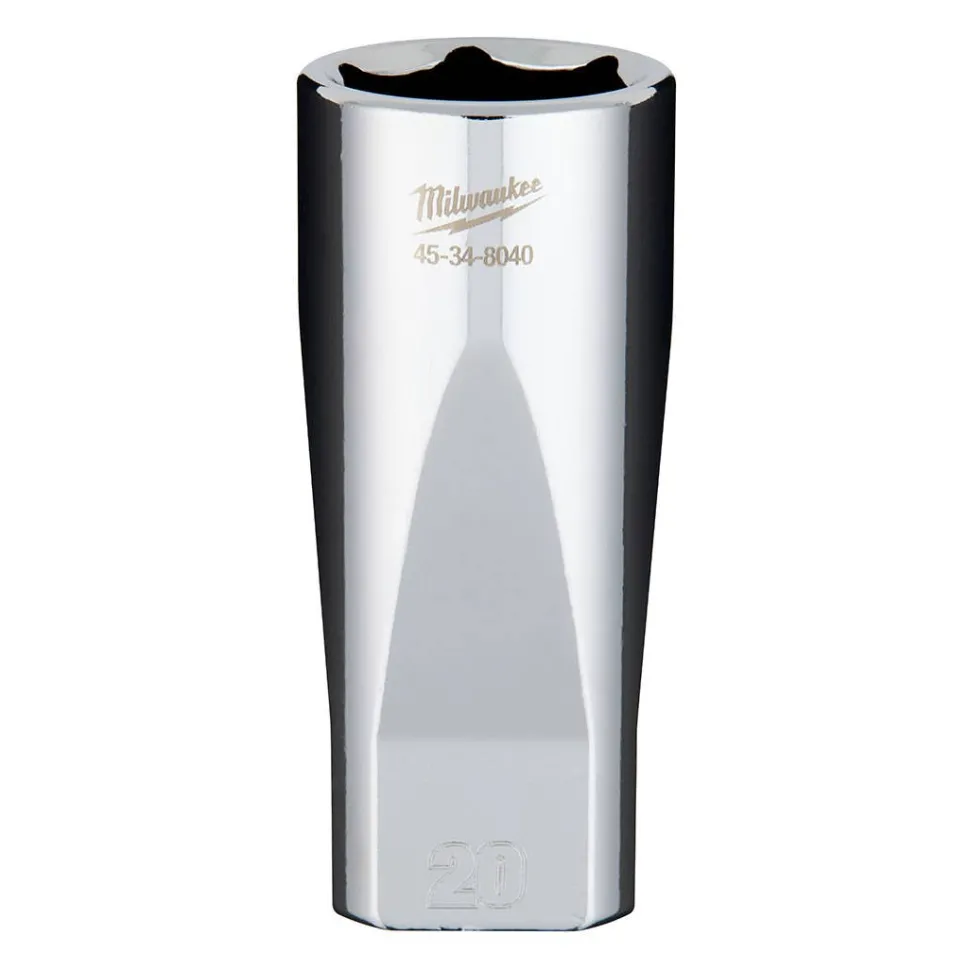 Milwaukee 3/8" Drive 20mm Deep 6-Point Chrome Socket 45-34-8040