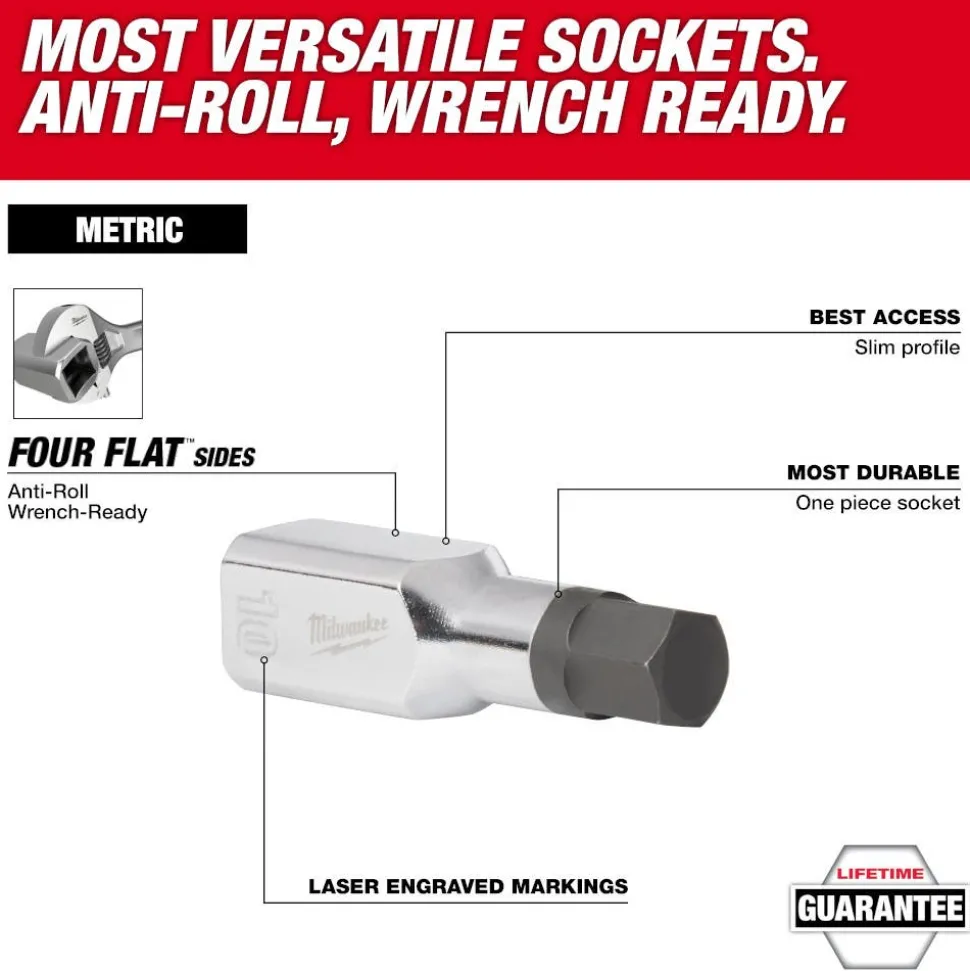 Milwaukee 3/8" Drive 8mm Hex Bit Socket 45-34-1054