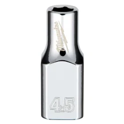 Milwaukee 1/4" Drive 4.5mm Standard 6-Point Chrome Socket 45-34-4001