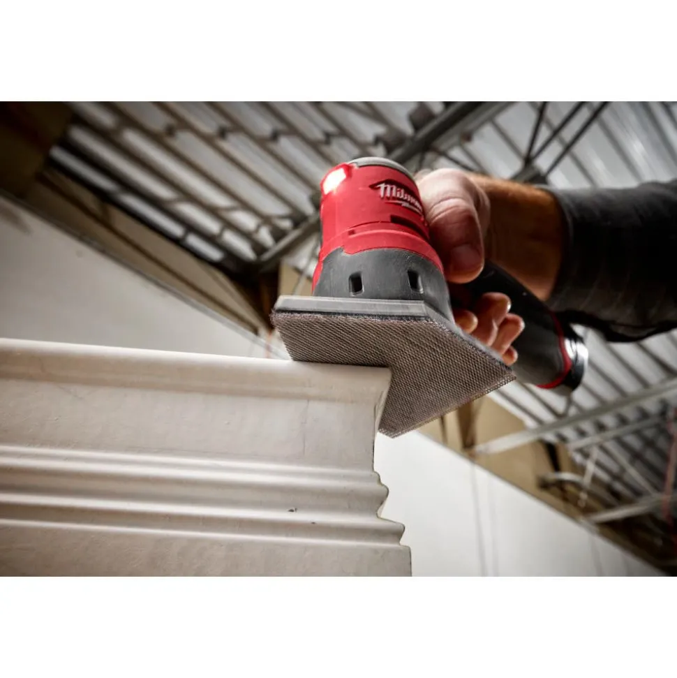 Milwaukee 80 Grit Mesh Sanding Sheet for M12 FUEL Orbital Detail Sander 12pk 48-80-5080