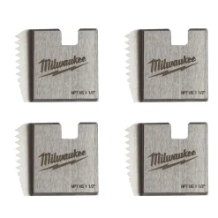 Milwaukee 1-1/2" High Speed NPT Portable Pipe Threading Dies (Set of 4) 48-36-1111