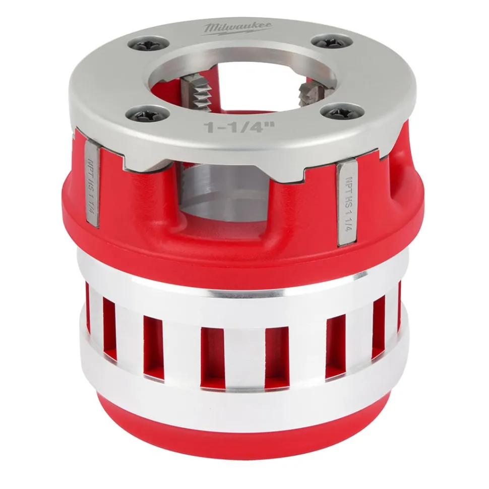 Milwaukee 1-1/4" High Speed NPT 12R Pipe Threading Forged Aluminum Die Head 48-36-1010