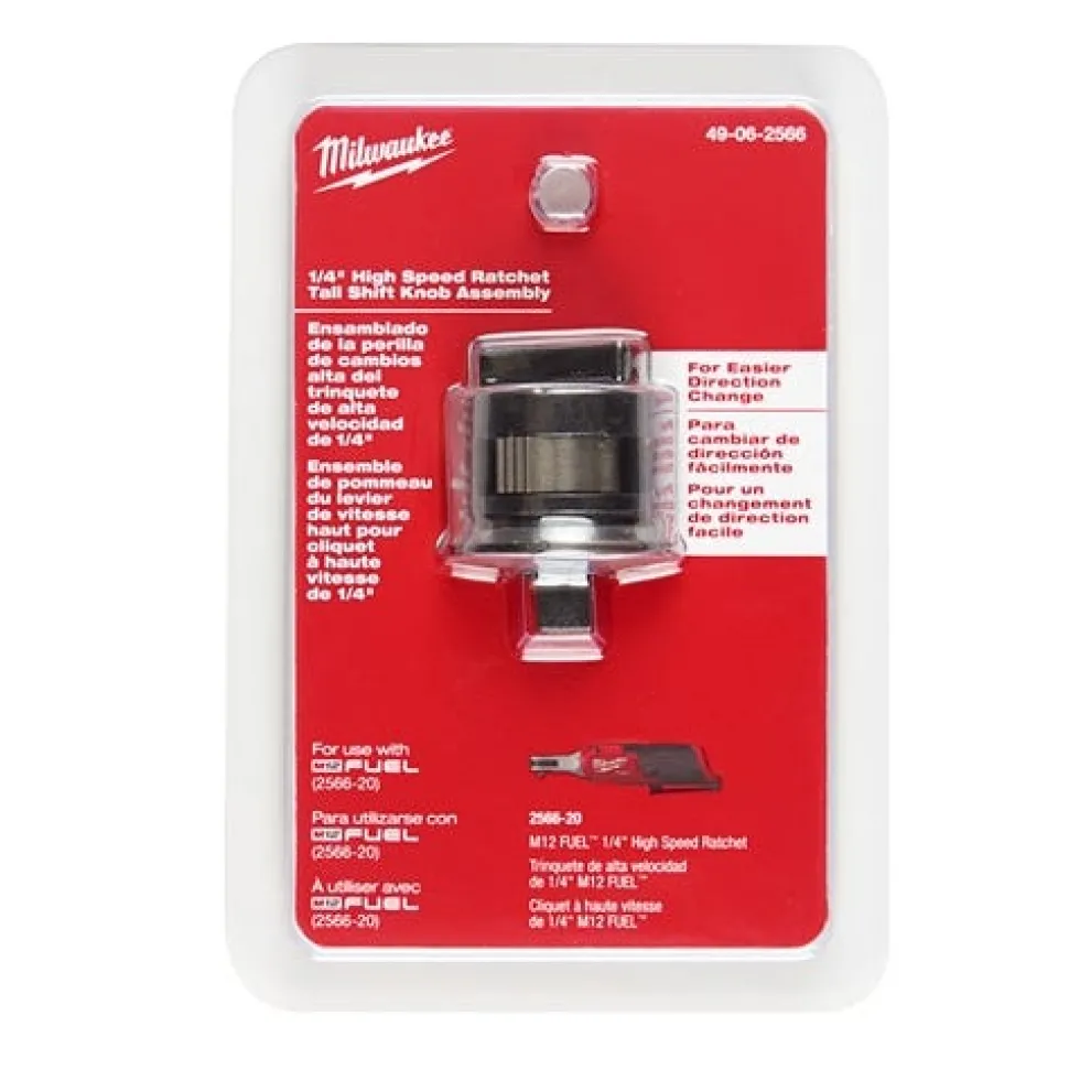 Milwaukee 1/4" High Speed Ratchet Tall Shift Knob Assembly 49-06-2566