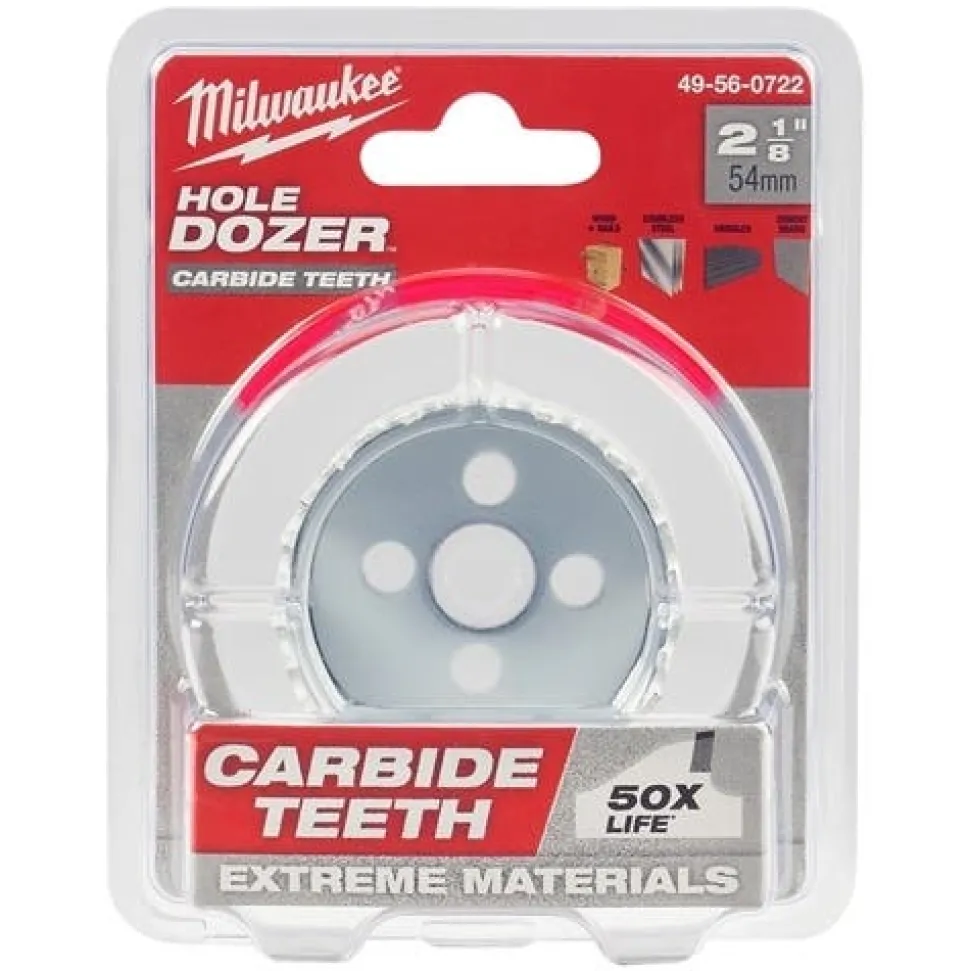 Milwaukee 2-1/8" Hole Dozer with Carbide Teeth 49-56-0722