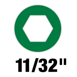 Milwaukee 11/32" HollowCore Nut Driver 48-22-2453