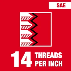 Milwaukee 7/16"-14 NC 1-Inch Hex Threading Die 49-57-5355