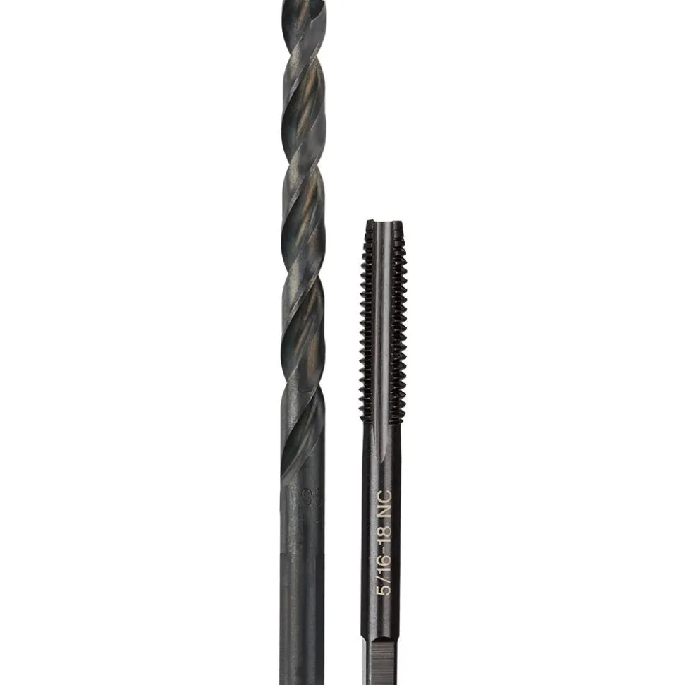 Milwaukee 5/16"-18 NC Straight Flute Plug Tap & F Drill Bit 49-57-5542