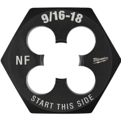 Milwaukee 9/16"-18 NF 1-7/16" Hex Threading Die 49-57-5368