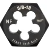Milwaukee 5/8"-18 NF 1-7/16" Hex Threading Die 49-57-5371