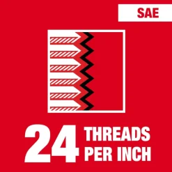Milwaukee 3/8"-24 NF 1-Inch Hex Threading Die 49-57-5351