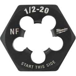 Milwaukee 1/2"-20 NF 1-Inch Hex Threading Die 49-57-5362