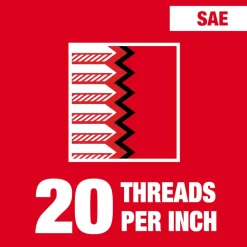 Milwaukee 1/2"-20 NF 1-Inch Hex Threading Die 49-57-5362