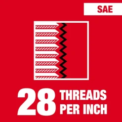 Milwaukee 1/4"-28 NF Straight Flute Plug Tap 49-57-5138