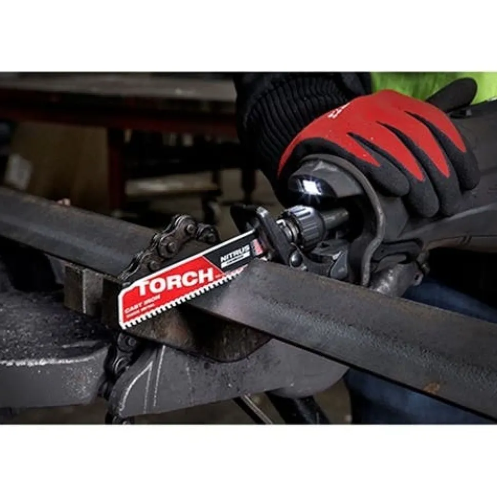 Milwaukee 9" NITRUS Carbide CAST IRON Torch Sawzall Blade (5 Pack) 48-00-5562