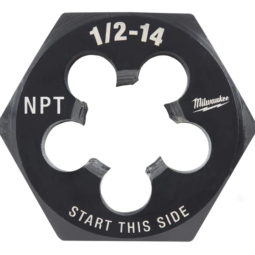 Milwaukee 1/2"-14 NPT 2-1/6" Hex Threading Die 49-57-5393