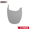 Milwaukee 5 Pack Gray Face Shield Replacement Lenses (No-brim Helmet Only Mount) 48-73-1446