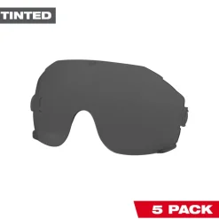 Milwaukee 5 Pack Tinted Eye Visor Replacement Lenses 48-73-1452