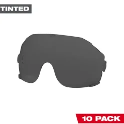 Milwaukee 10 Pack Tinted Eye Visor Replacement Lenses 48-73-1453
