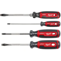 Milwaukee 4 Piece Cushion Grip Screwdriver Set (USA) MT200-4