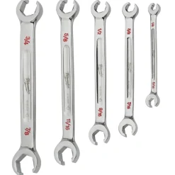 Milwaukee 5 Piece Double End Flare Nut Wrench Set - SAE 48-22-9470