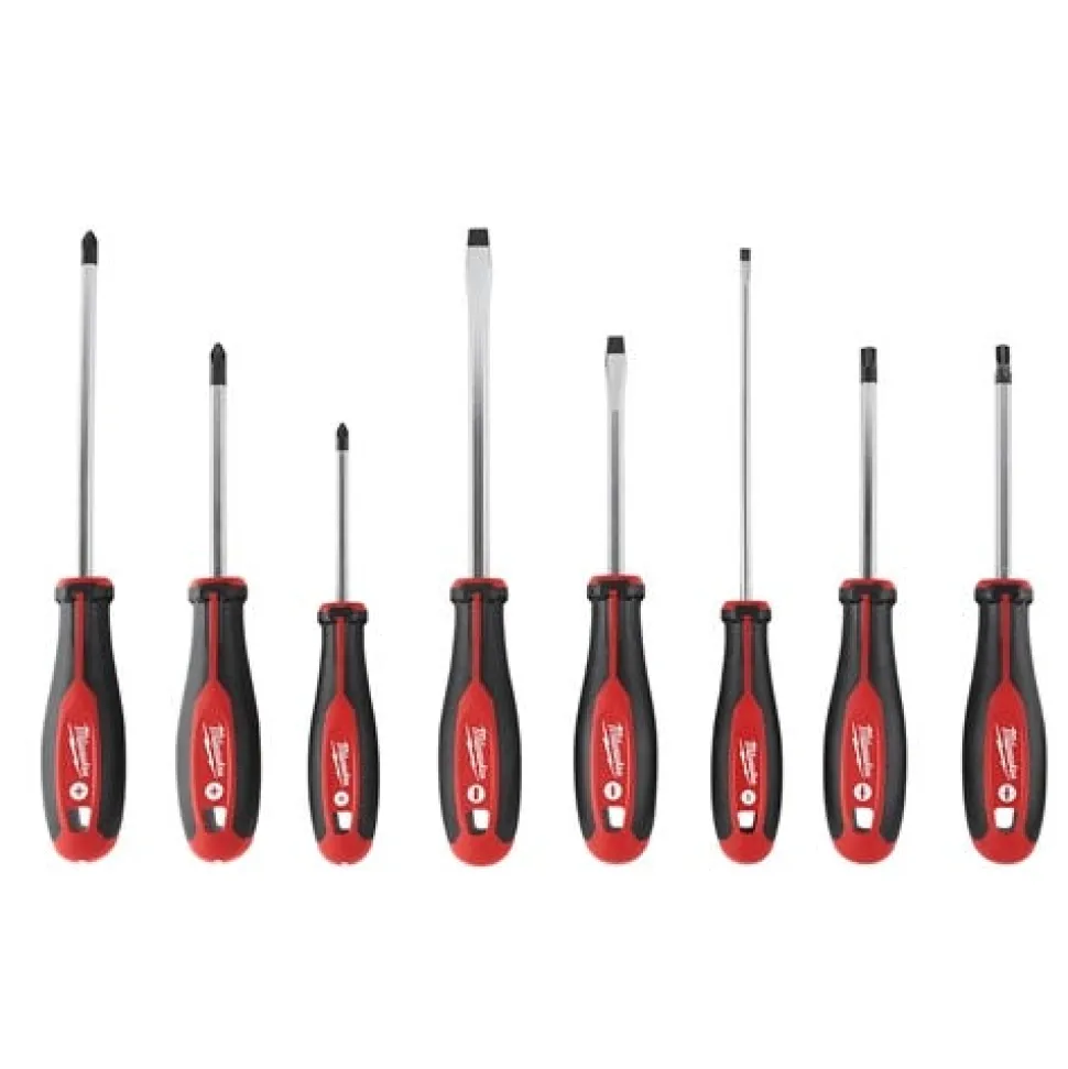 Milwaukee 8 Piece General Purpose Screwdriver Set 48-22-2708