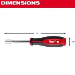 Milwaukee 4 Piece SAE HollowCore Magnetic Nut Driver Set 48-22-2544