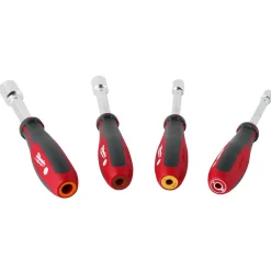 Milwaukee 4 Piece SAE HollowCore Magnetic Nut Driver Set 48-22-2544