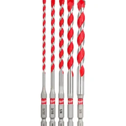 Milwaukee 5 Piece SHOCKWAVE Impact Duty Carbide Hammer Drill Bit Set 48-20-9051