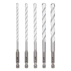 Milwaukee 5 Piece SHOCKWAVE Carbide Multi-Material Drill Bit Set 48-20-8898