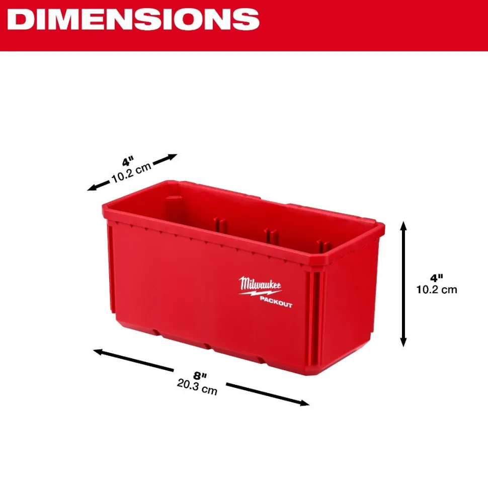 Milwaukee (6) 2pk Large Bin Set for PACKOUT 48-22-8063