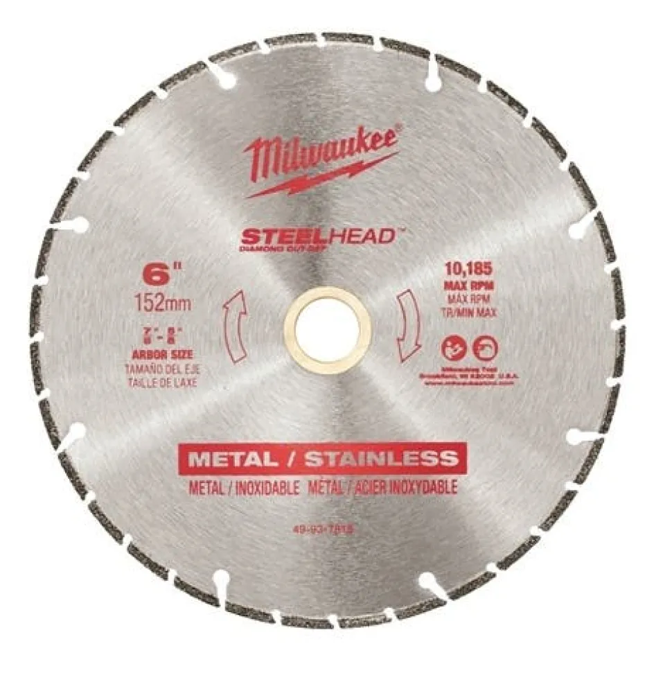 Milwaukee 6" STEELHEAD Diamond Cut-Off Blade 49-93-7815