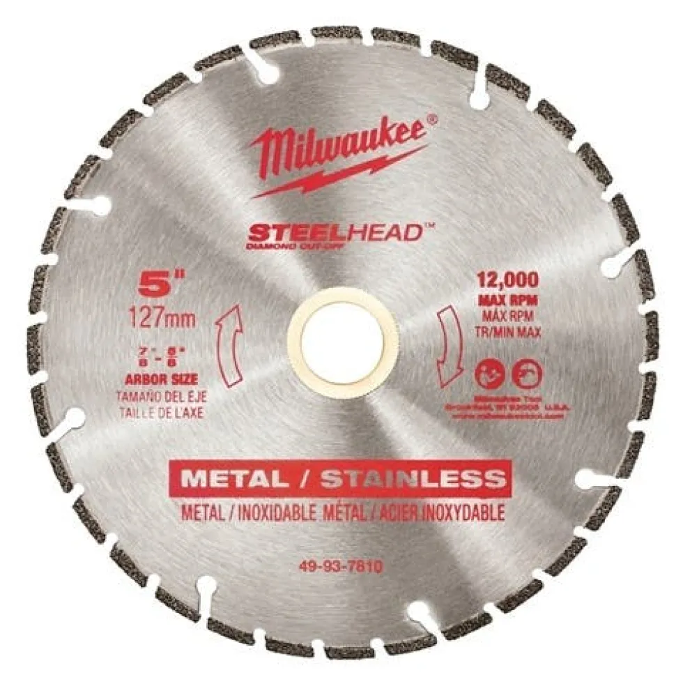 Milwaukee 5" STEELHEAD Diamond Cut-Off Blade 49-93-7810
