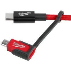 Milwaukee 3' USB-C and 21A Wall Charger w/Micro USB Adaptor 48-59-1209