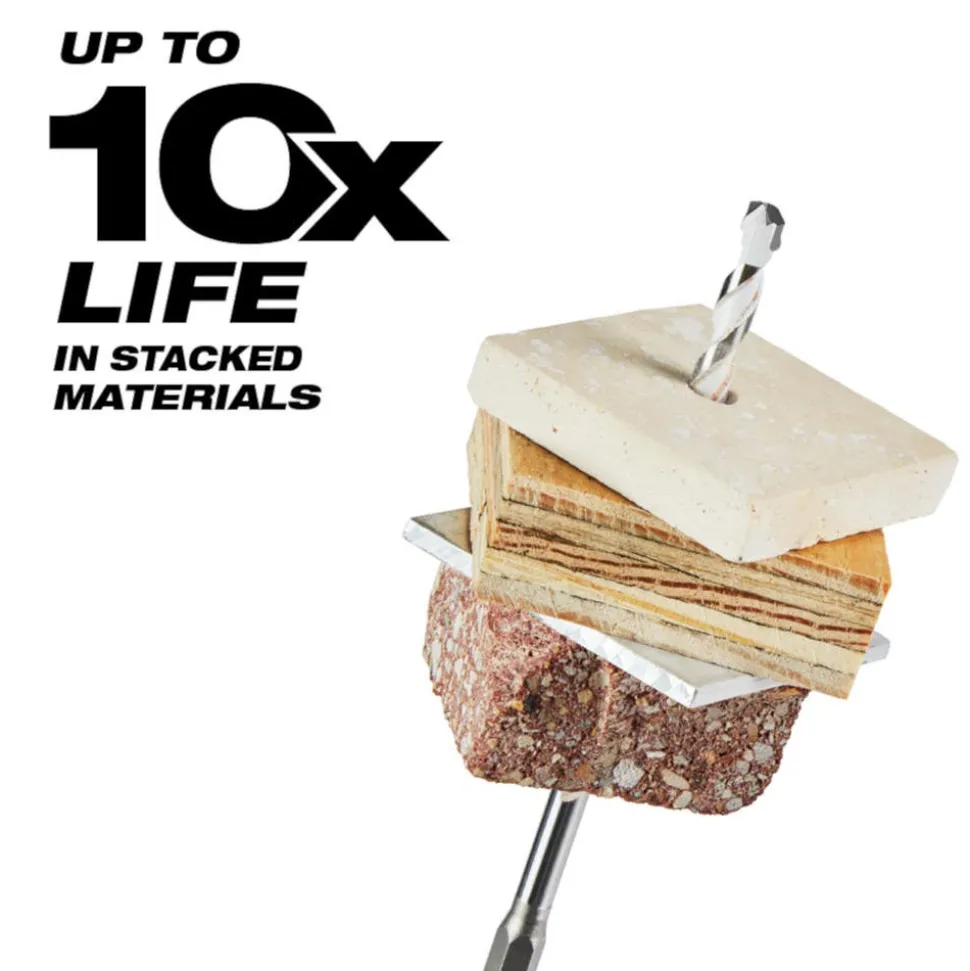 Milwaukee 5/16" x 10" x 12" SHOCKWAVE Impact Duty Carbide Multi-Material Drill Bit 48-20-8889