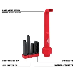Milwaukee AIR-TIP 4-in-1 Right Angle Cleaning Tool Vacuum Attachment 49-90-2026