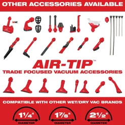 Milwaukee AIR-TIP 4-in-1 Right Angle Cleaning Tool Vacuum Attachment 49-90-2026