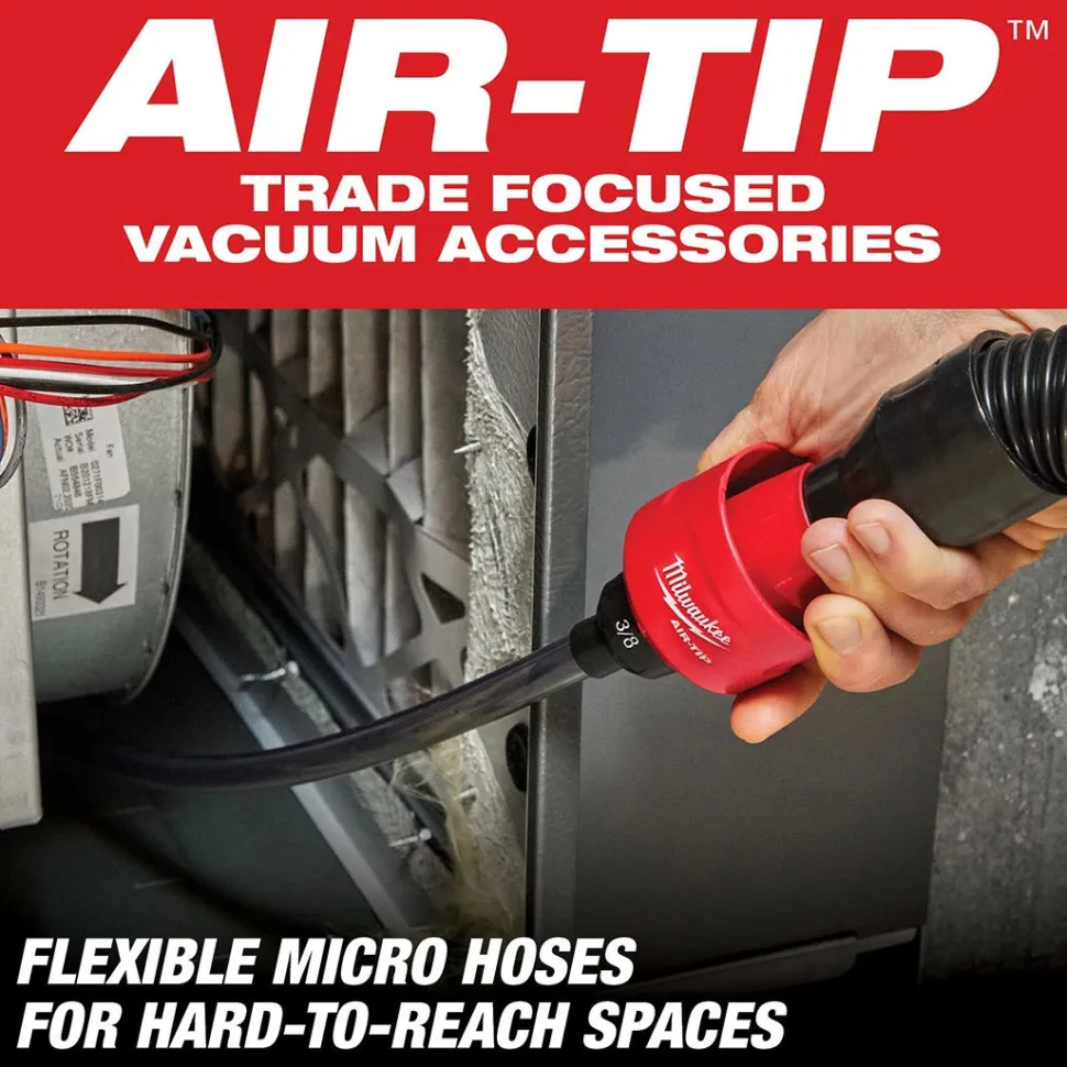 Milwaukee AIR-TIP Long Reach Flexible Micro Hose Vacuum Set 49-90-2037