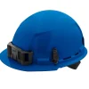 Milwaukee Blue Front Brim Unvented Type 1 Class E Hard Hat w/ 4pt Ratcheting Suspension 48-73-1104